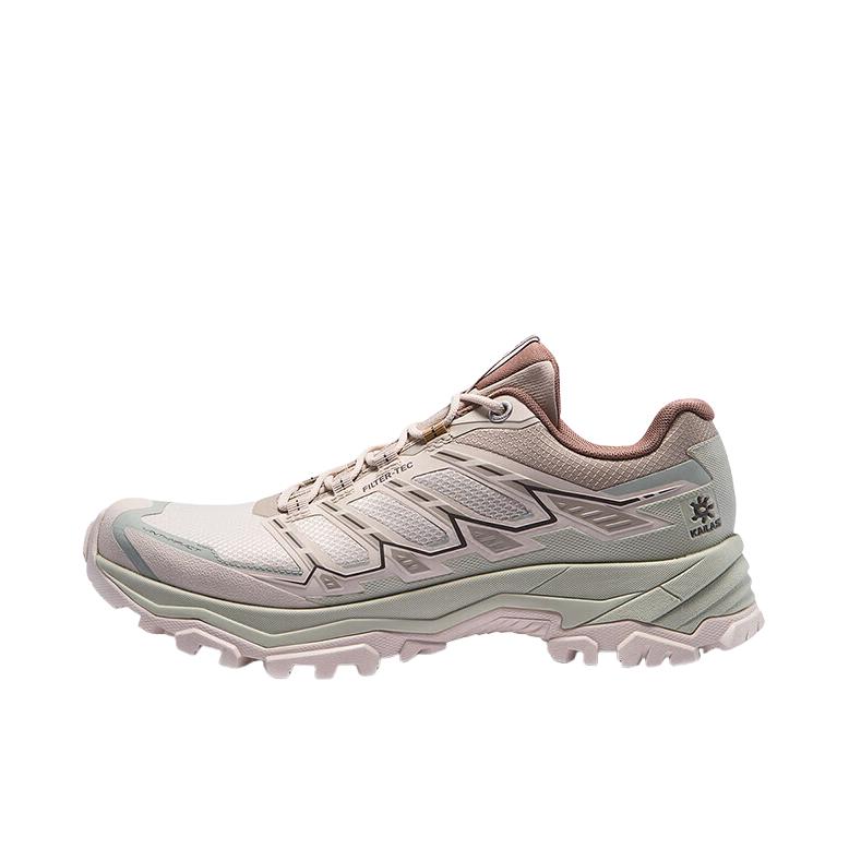 推荐商品：Kailas/凯乐石  远征5 FLT  防水 Vibram 防滑 耐磨 橡胶底  徒步鞋 登山鞋 户外鞋 女款/浅麦色/春茶绿
