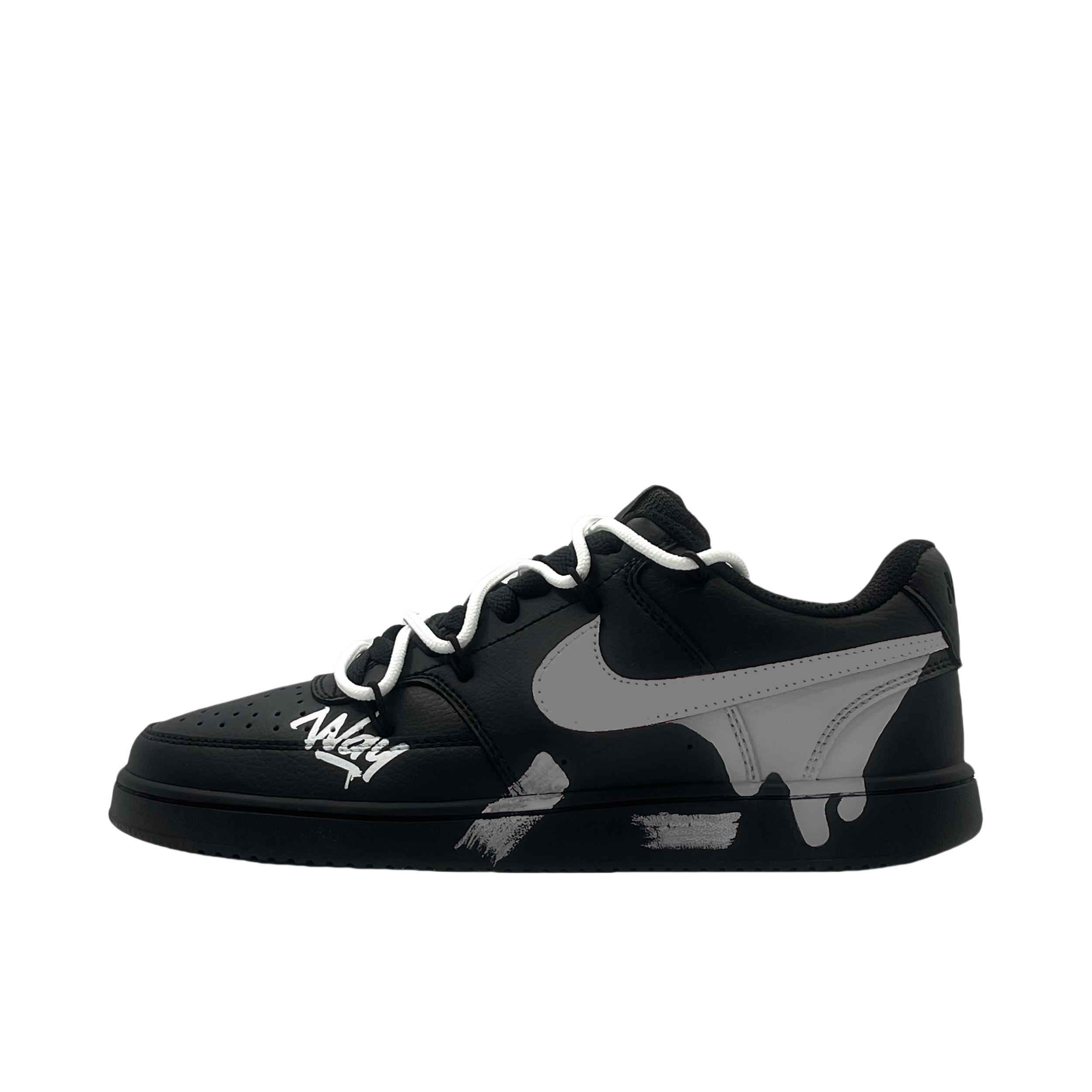 推荐商品：【定制球鞋】Nike Court Vision 板鞋 增高街头风防滑耐磨轻便减震复古潮舒适百搭 忘枫川
