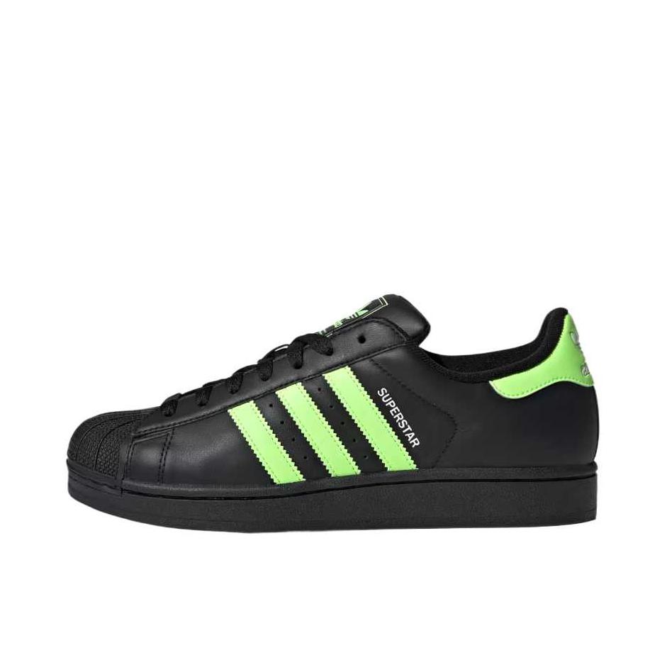 推荐商品：adidas Originals Superstar 2 板鞋 复古防滑耐磨贝壳头贴合圆头支撑 黑色/绿色