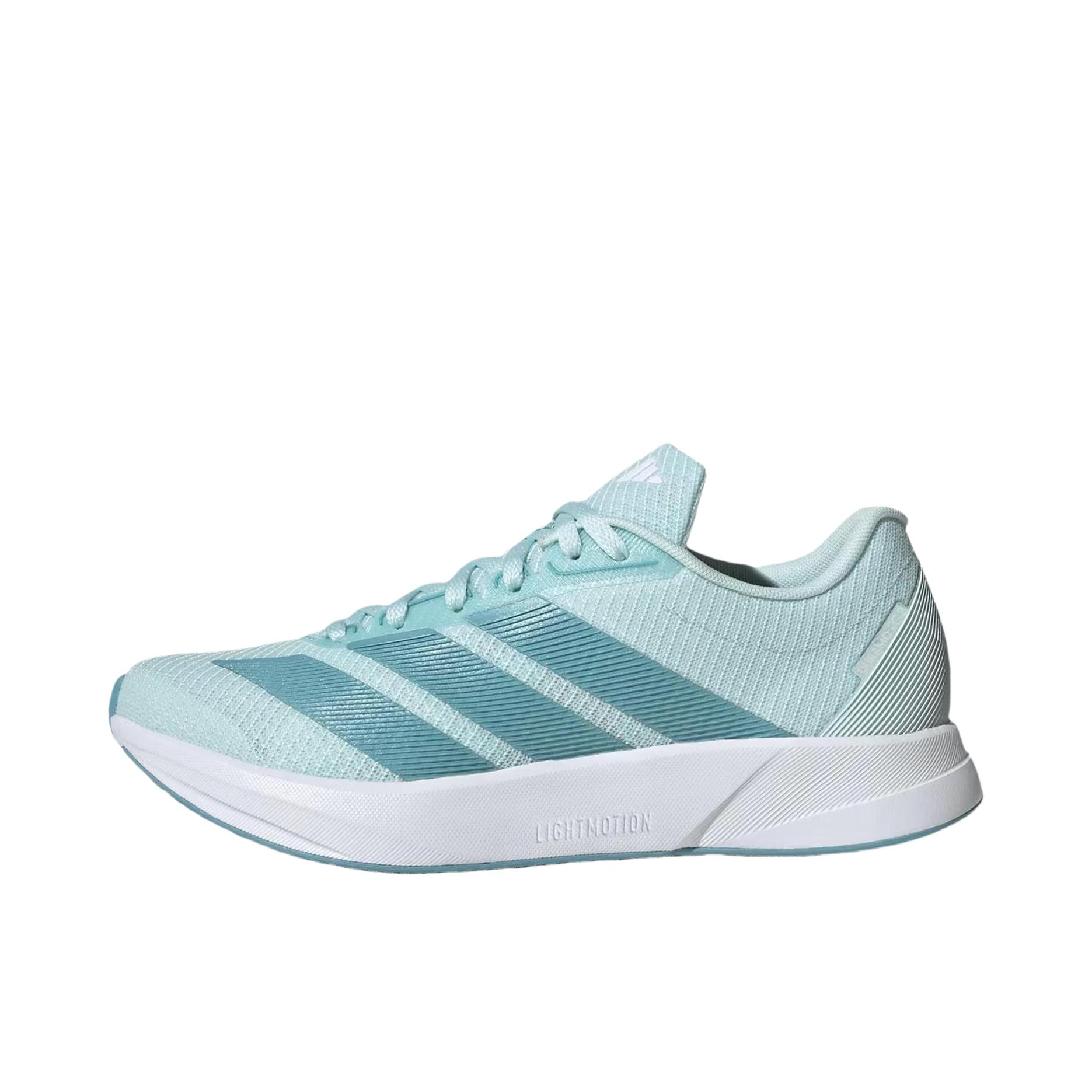 推荐商品：adidas Duramo Rc 跑鞋 织物轻盈减震防滑耐磨网布透气支撑 女款/绿色 