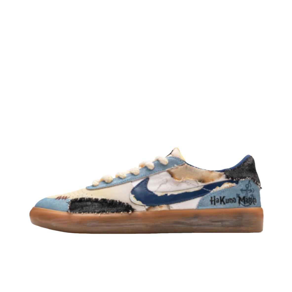 推荐商品：【定制款】Nike Heritage Vulc 轻便防滑 皮革 复古风 板鞋 航海日记