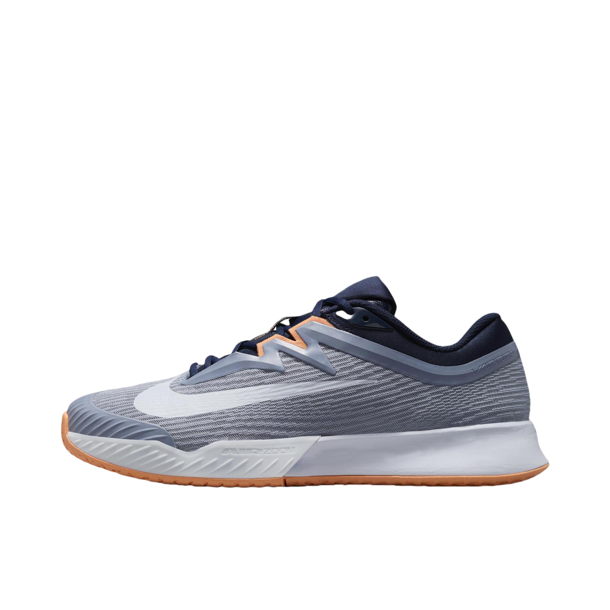 推荐商品：Nike Vapor Pro 3 防滑耐磨 缓震回弹 舒适轻便 硬地球场 网球鞋 灰石板蓝/黑曜石色/浅军械蓝/足球灰