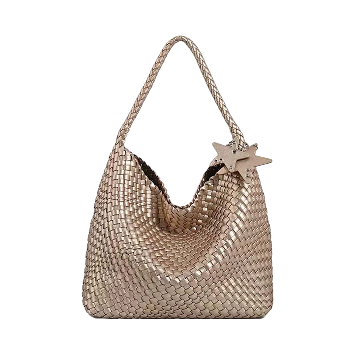 推荐商品：【情人节】ECODAY ECOD 情侣款多色大容量编织PU时尚通勤高颜值托特包单肩包手提包