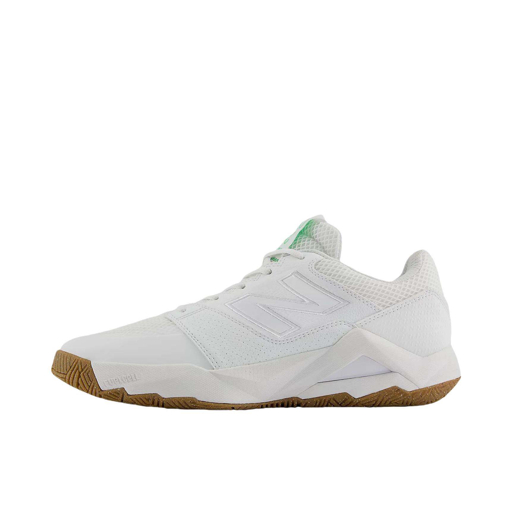 推荐商品：New Balance Coco Delray 防滑 耐磨 低帮 系带 网球鞋 2E宽/白色/苹果青