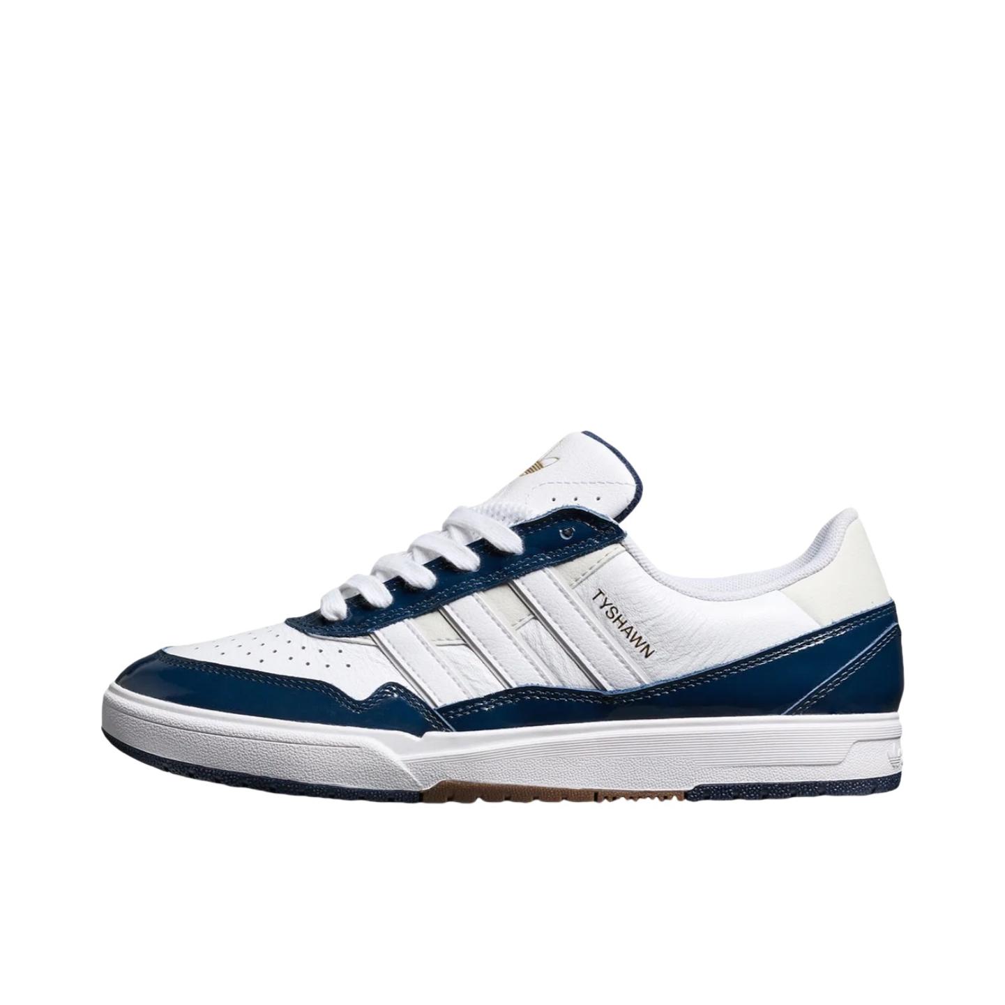 推荐商品：adidas Originals Tyshawn II 板鞋 时尚舒适百搭防滑耐磨支撑贴合 白色/蓝色 