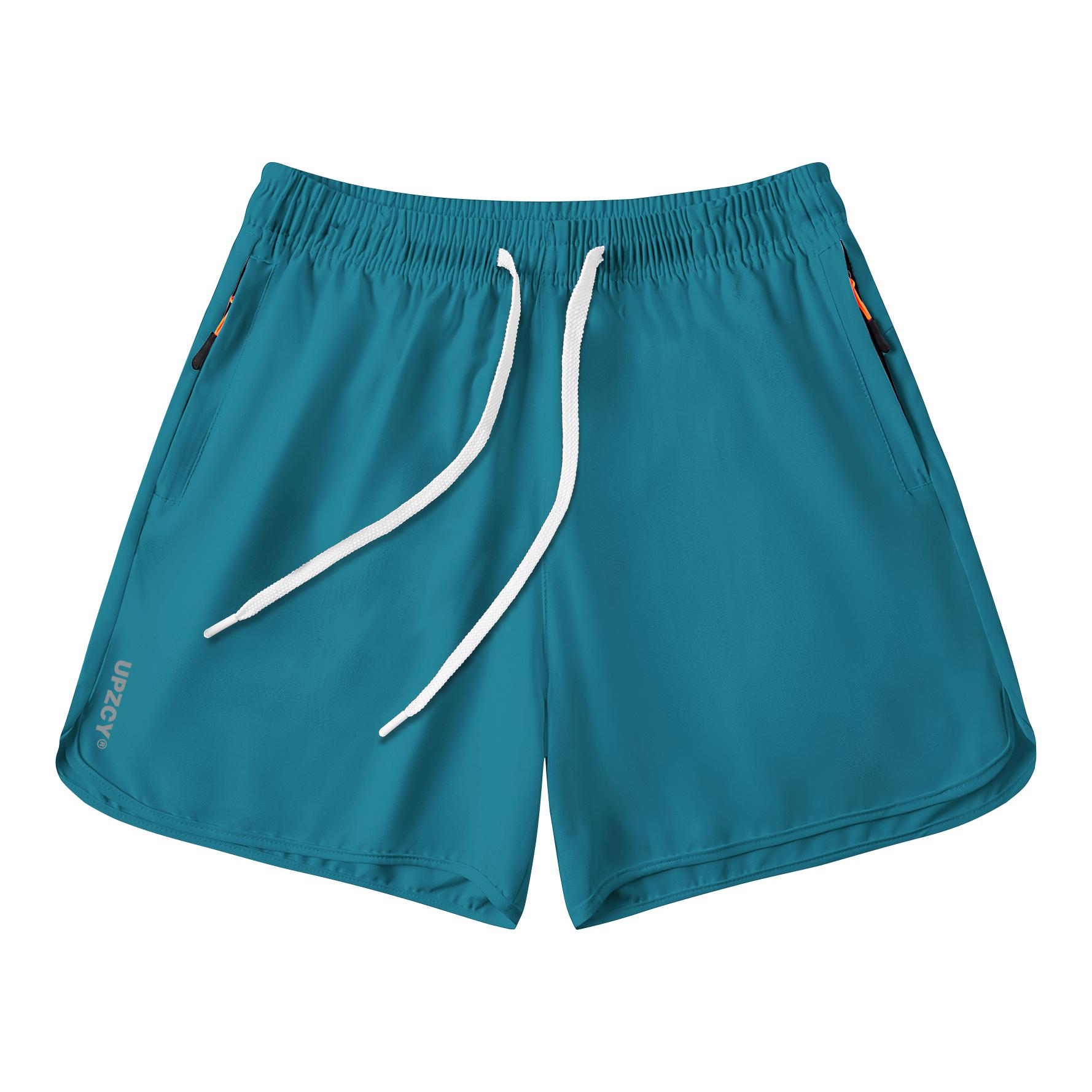 推荐商品：UPZCY 直筒五分速干微弹短裤 24UP-034-K19 湖蓝