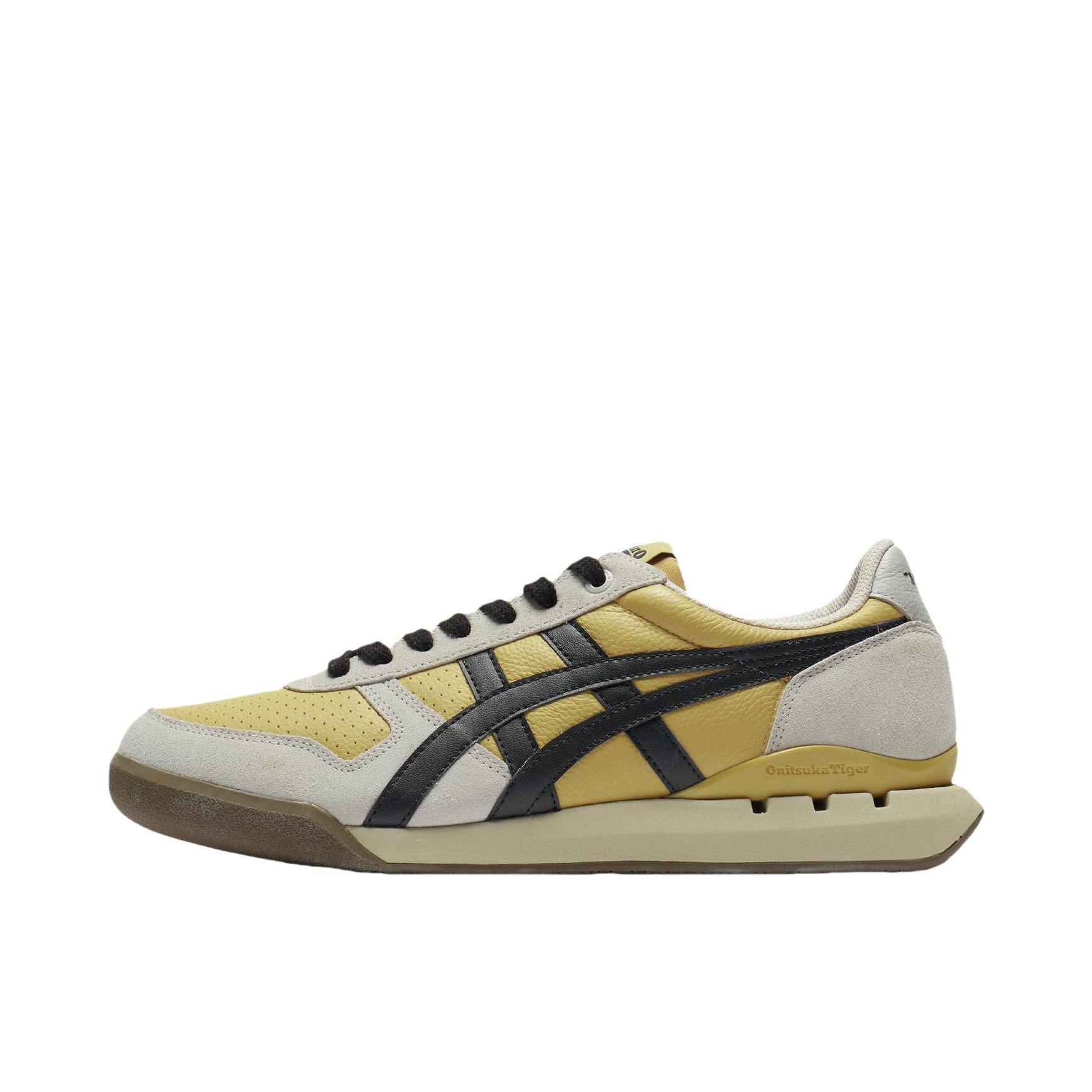推荐商品：Onitsuka Tiger Ultimate 81 复古时尚 拼接 轻便舒适 耐磨透气 减震防滑 织物 厚底 运动休闲鞋 黄色