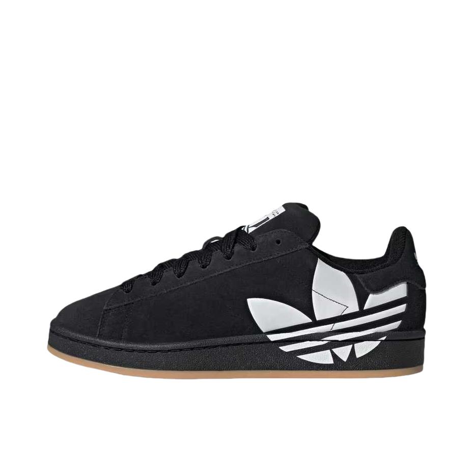 推荐商品：adidas Originals Campus 00s 板鞋 面包鞋 复古缓震透气轻便薄底贴合耐穿圆头包裹性平跟支撑 墨黑色/白色