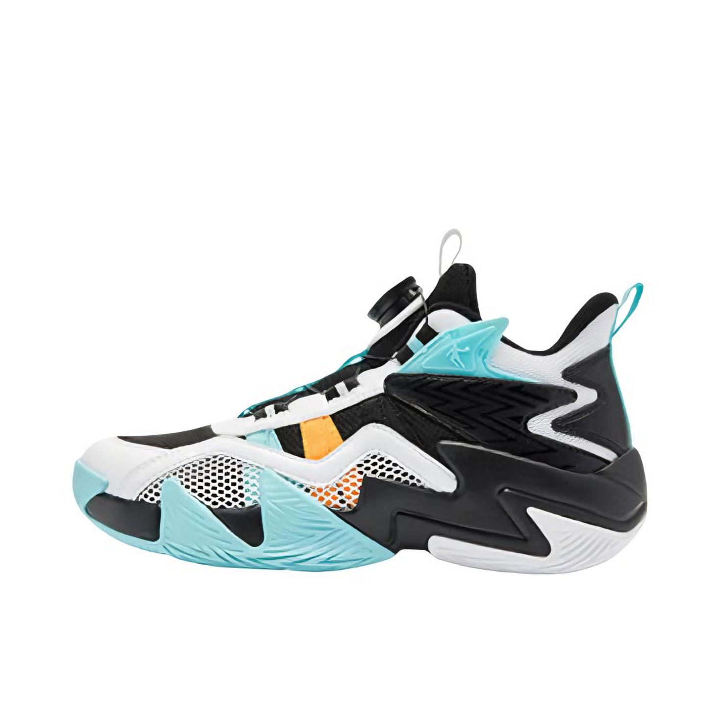 推荐商品：乔丹体育 儿童篮球鞋 舒适透气减震防滑 QM5350113 大童/黑色/乔丹白