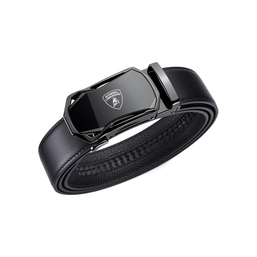 推荐商品：Lamborghini/兰博基尼 商务自动扣真皮牛皮皮带 LBJN0092