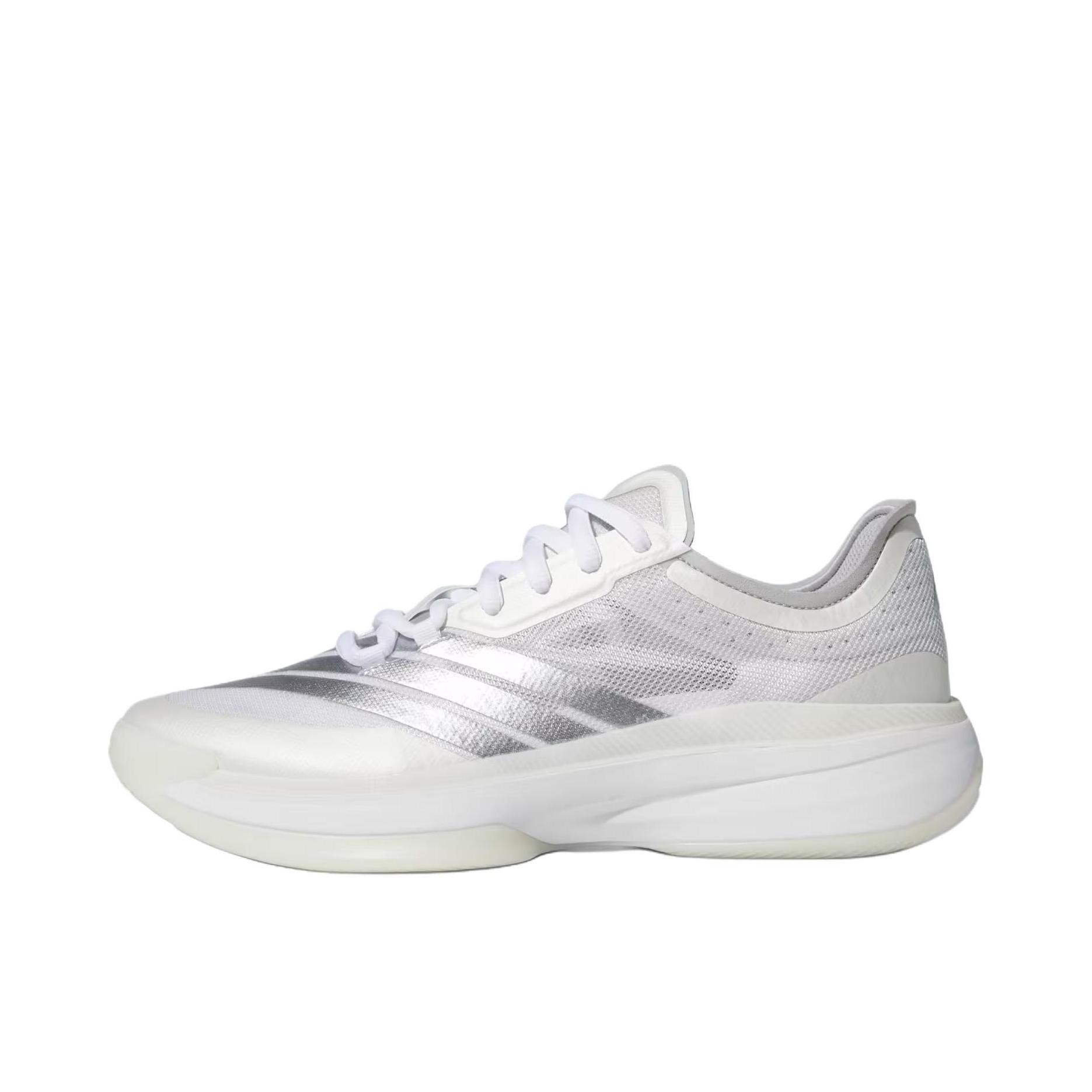 推荐商品：adidas Adizero Select 3.0 篮球鞋 超轻回弹稳定防滑 银色/白色 