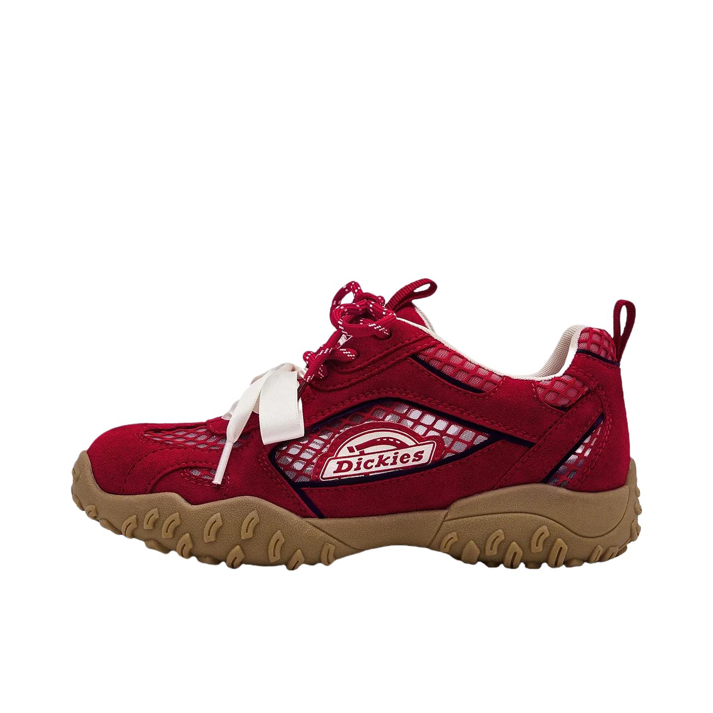 推荐商品：Dickies 德训鞋 登山鞋 透气网面复古圆头 252W50LXS57A 女款/大红色