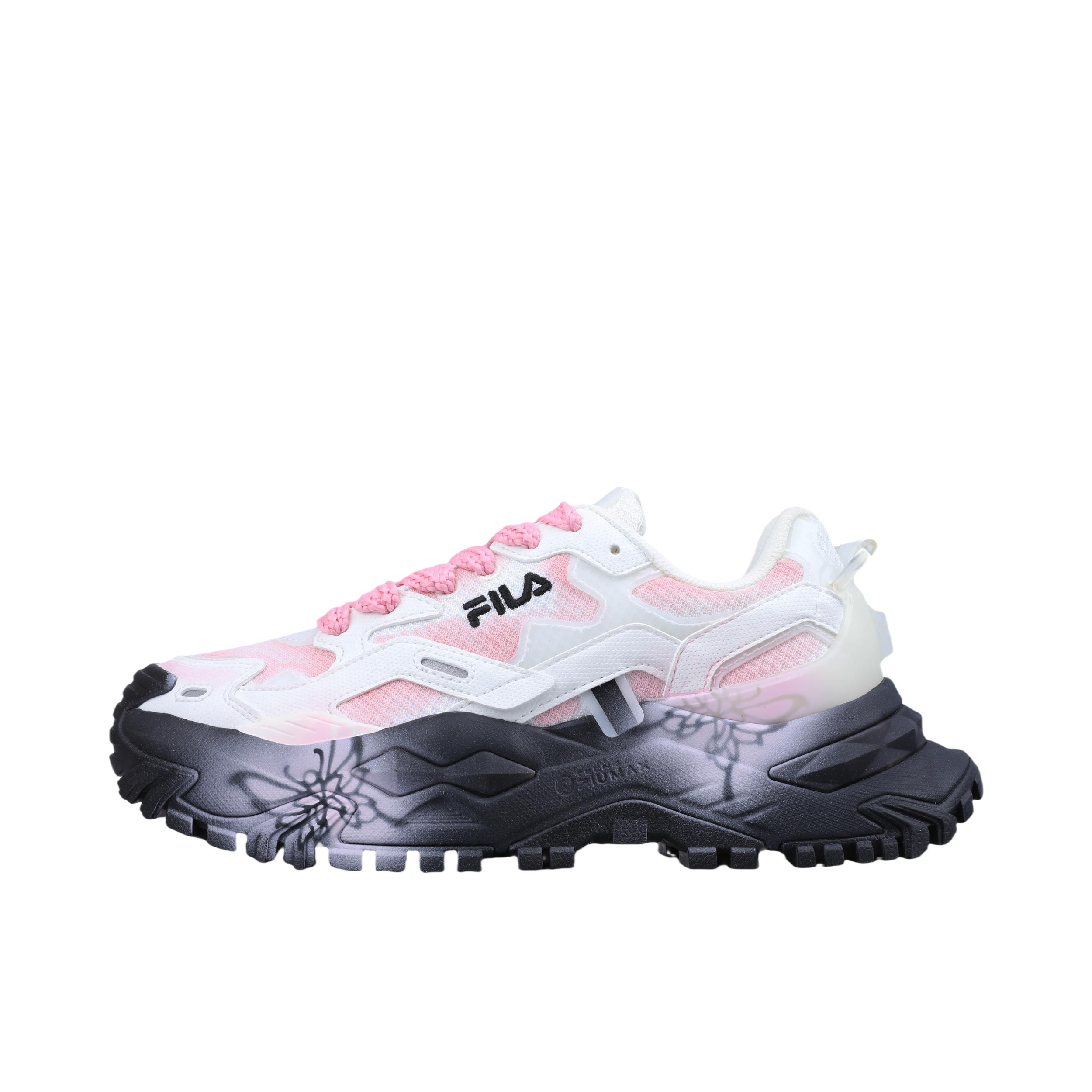 推荐商品：【定制球鞋】FILA/斐乐 BIANCO 网布 防滑耐磨 减震 舒适百搭 运动休闲鞋 女款/蝶恋 