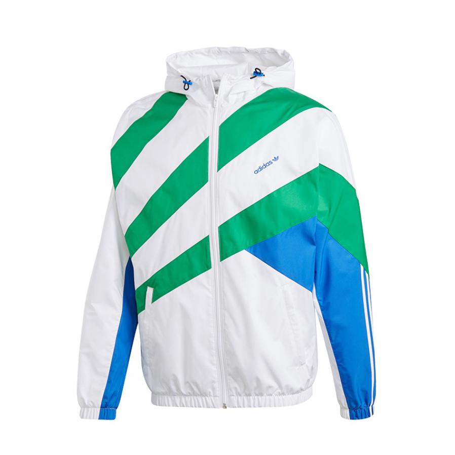 adidas Originals 2024AW 撞色拼接拉链防风连帽运动夹克 GJ6730