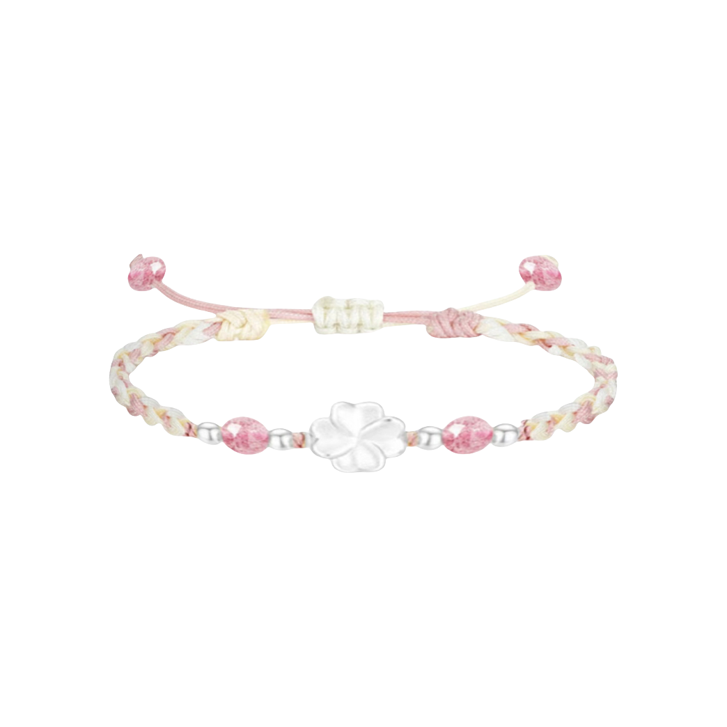 推荐商品：B&Z 幸运四叶草足银情侣手绳 DSY0009