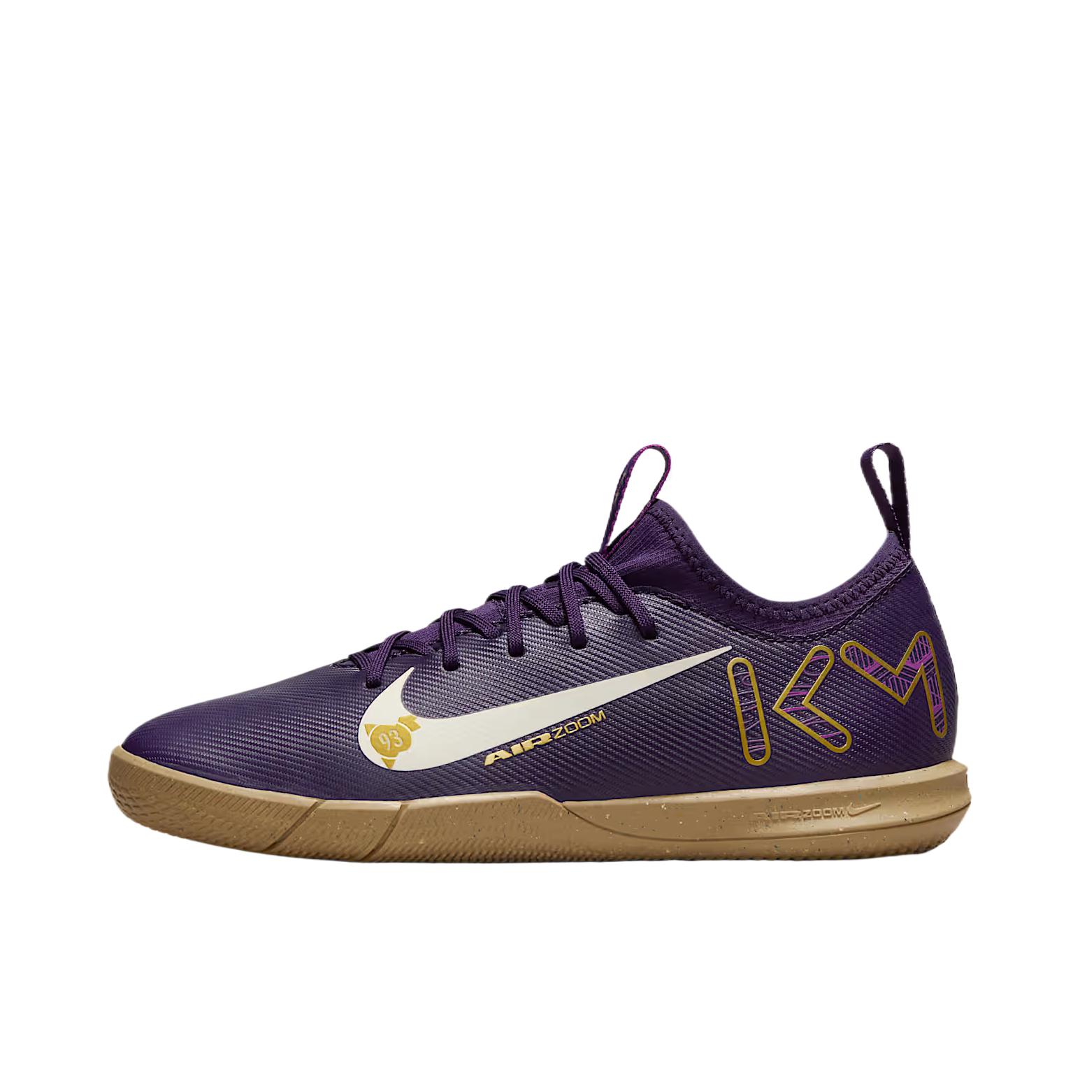 推荐商品：Nike Mercurial Vapor 16 Academy IC 中端 平底 室内 防滑耐磨 舒适缓震 足球鞋 大童/深紫色