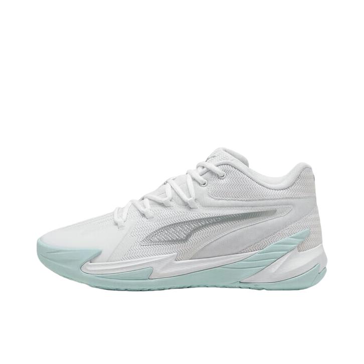 推荐商品：Puma/彪马 Dagger 防滑耐磨 舒适缓震 低帮 支撑 篮球鞋 白色/银色/蓝色
