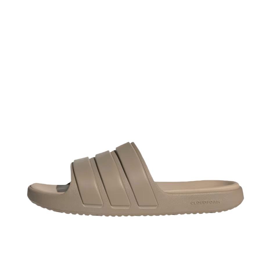 推荐商品：adidas ZNSORY 柔软 洋气 一字 平跟 拖鞋 棕色
