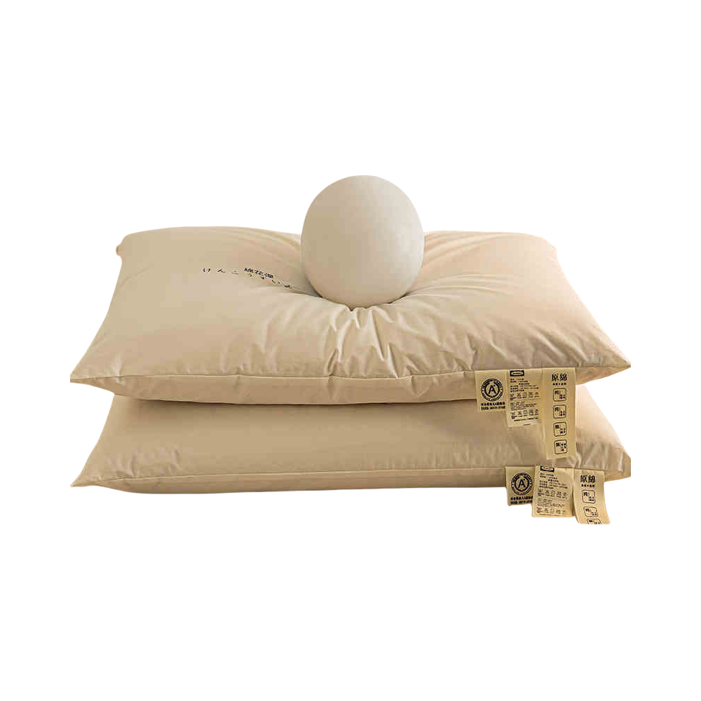 推荐商品：夜律 柔软护颈椎全棉棉花枕头 48×74cm