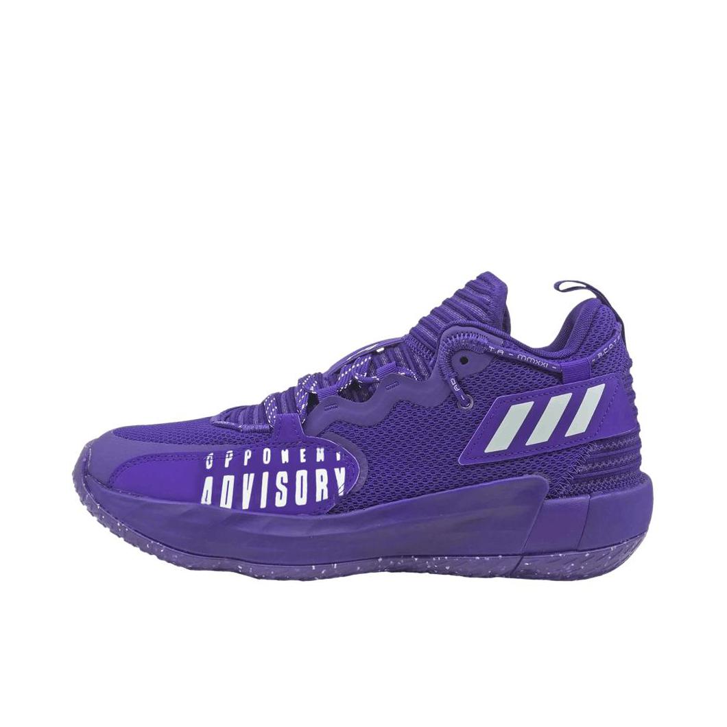 推荐商品：adidas Dame 7 Extply 利拉德 防滑耐磨 圆头 篮球鞋 紫色