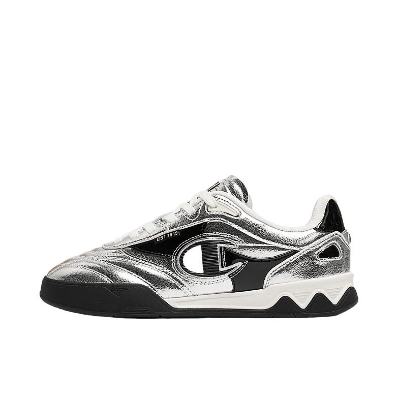 推荐商品：【鹿晗同款】 Champion/冠军 CAMPUS TRAINER 板鞋 潮流舒适百搭薄底 银色