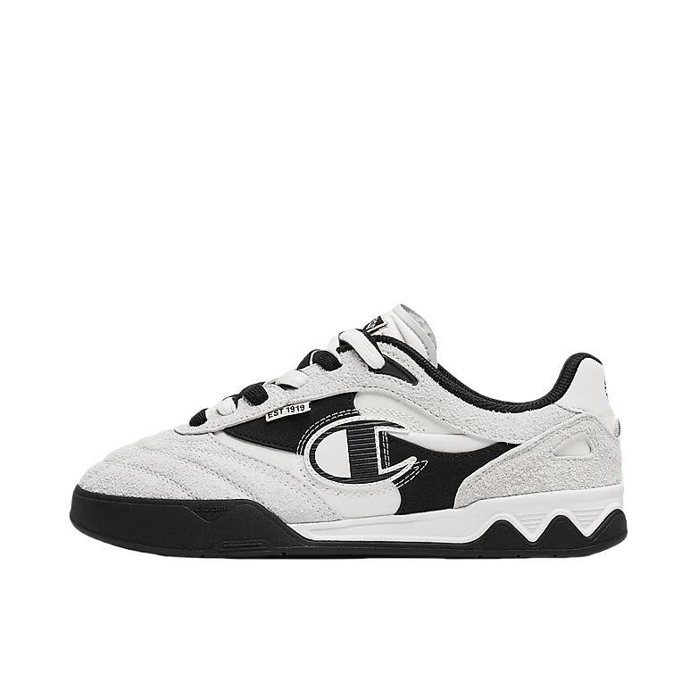推荐商品：【鹿晗同款】 Champion/冠军 CAMPUS TRAINER 板鞋 潮流舒适百搭薄底 女款/黑色/白色