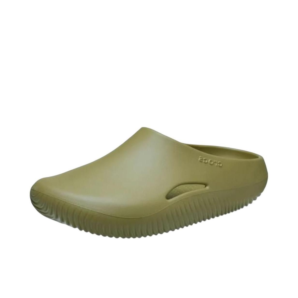 推荐商品：Crocs/卡骆驰 Mellow 面包 舒适轻便 耐磨防滑 静音 包头 防磨 一脚蹬 橡胶底 百搭 洞洞鞋 拖鞋 绿色