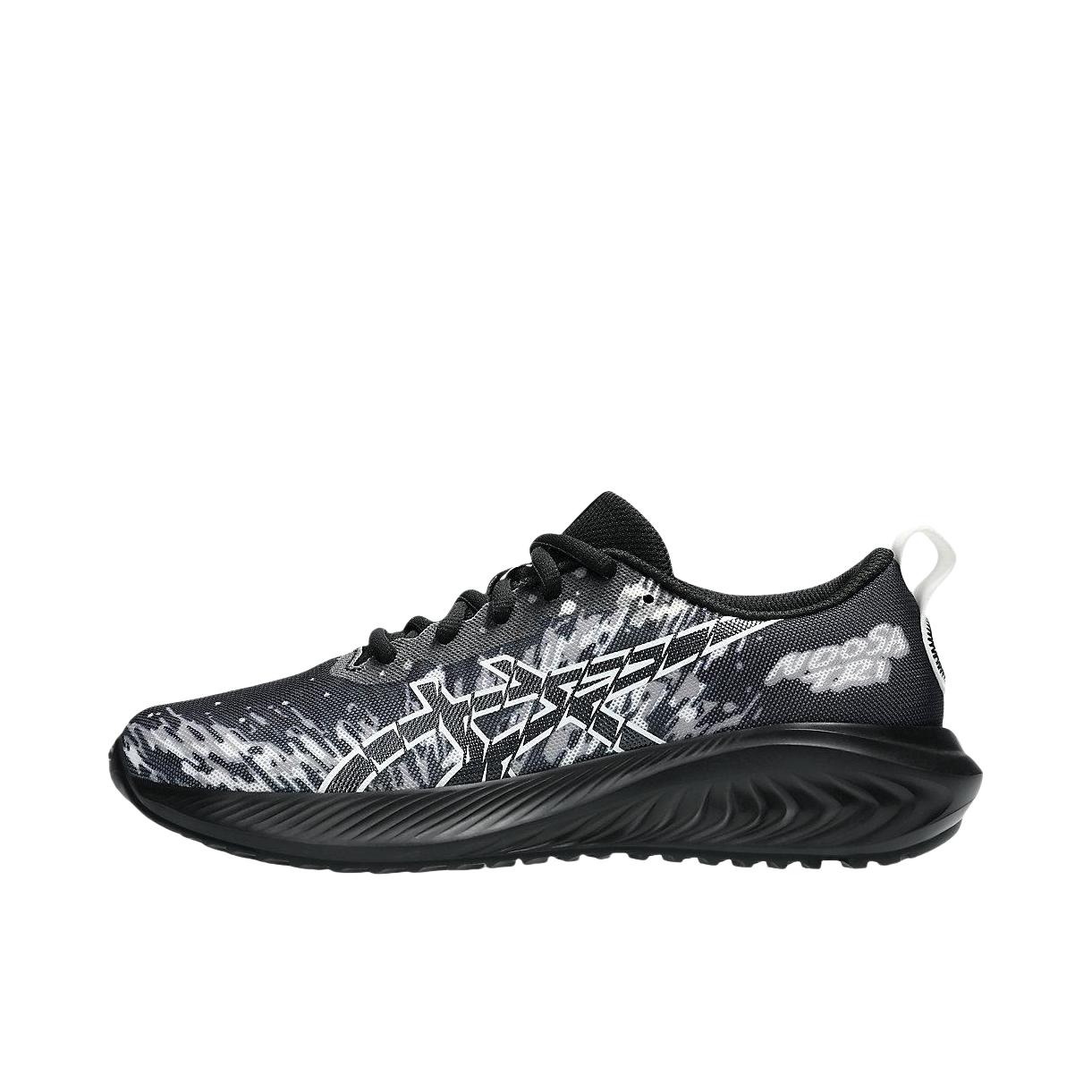 推荐商品：Asics/亚瑟士 Noosa Tri 16 跑鞋 缓震支撑网布透气防滑耐磨舒适轻量回弹圆头竞速织物抓地 大童/黑色/白色 