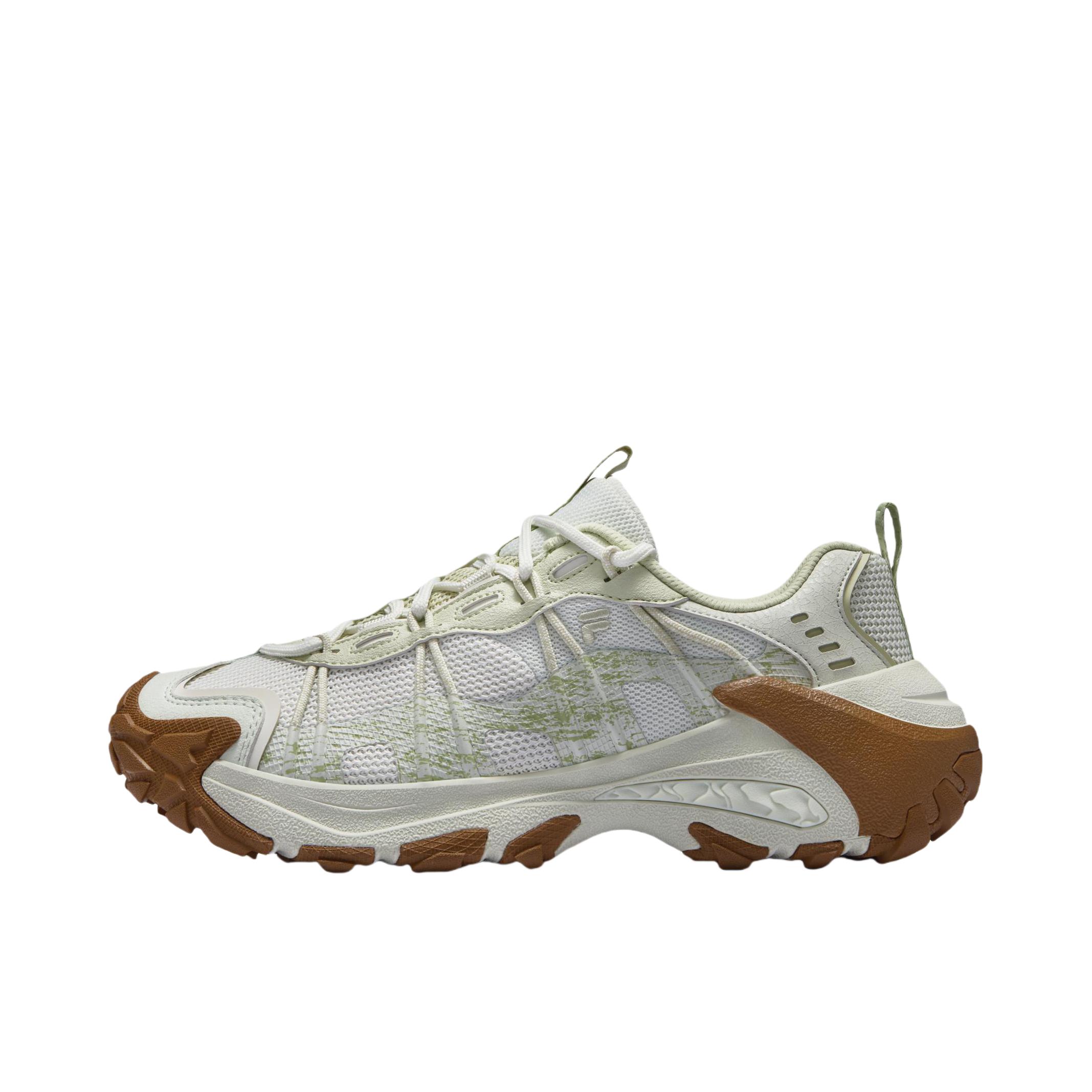 推荐商品：【赵露思同款】 FILA/斐乐 EXOCET II 运动休闲鞋 户外鞋 登山鞋 徒步鞋 百搭低帮耐磨舒适 女款/灰白色/芦荟绿