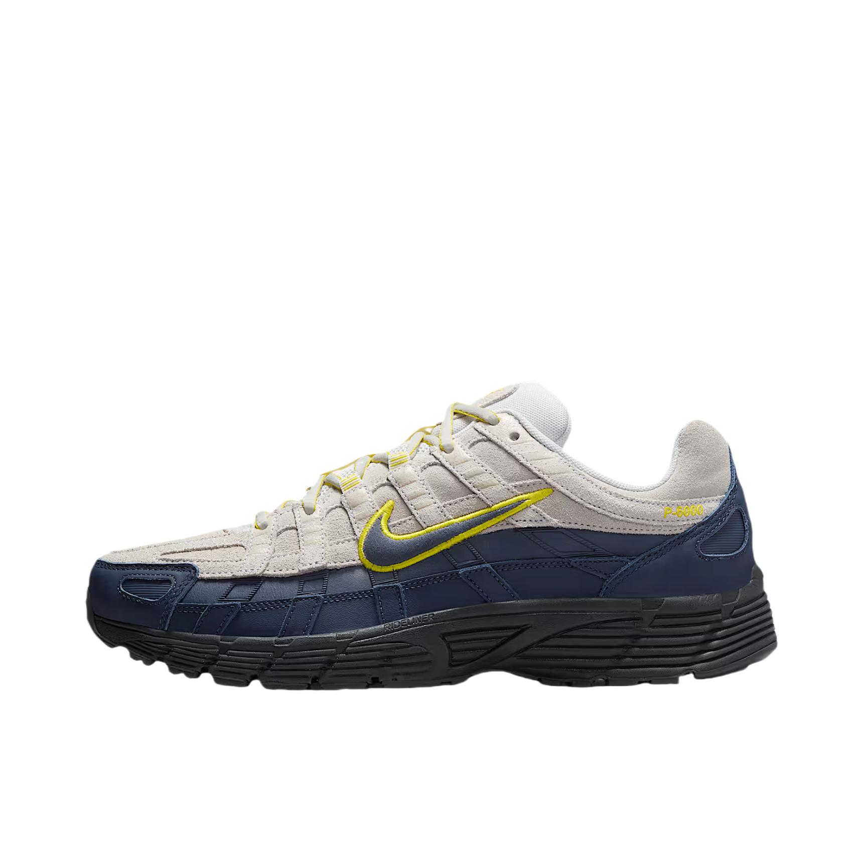 推荐商品：Nike P-6000 CNPT 运动休闲鞋 机能风跑鞋风舒适缓震防滑耐磨时尚潮流复古贴合网面支撑圆头 白色/深蓝色