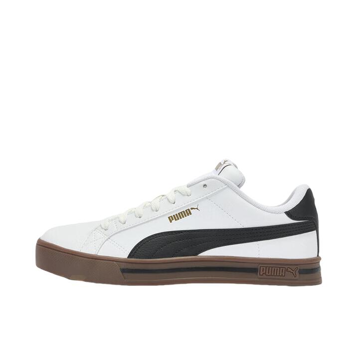 推荐商品：Puma/彪马 Smash Vulc V3 板鞋 轻便透气防滑耐磨舒适百搭简约时尚复古薄底 白色/黑色/金色