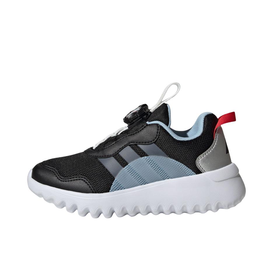 推荐商品：adidas ActiveFlex BOA 4.0 运动休闲鞋 支撑回弹旋转按钮轻便训练 大童/黑色/白色