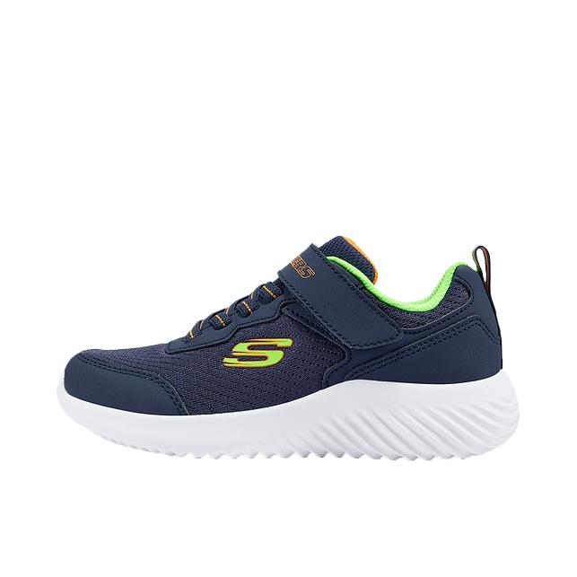 推荐商品：Skechers/斯凯奇 Bounder 运动鞋儿童 轻便透气稳定减震防滑 大童/海军蓝色/绿色