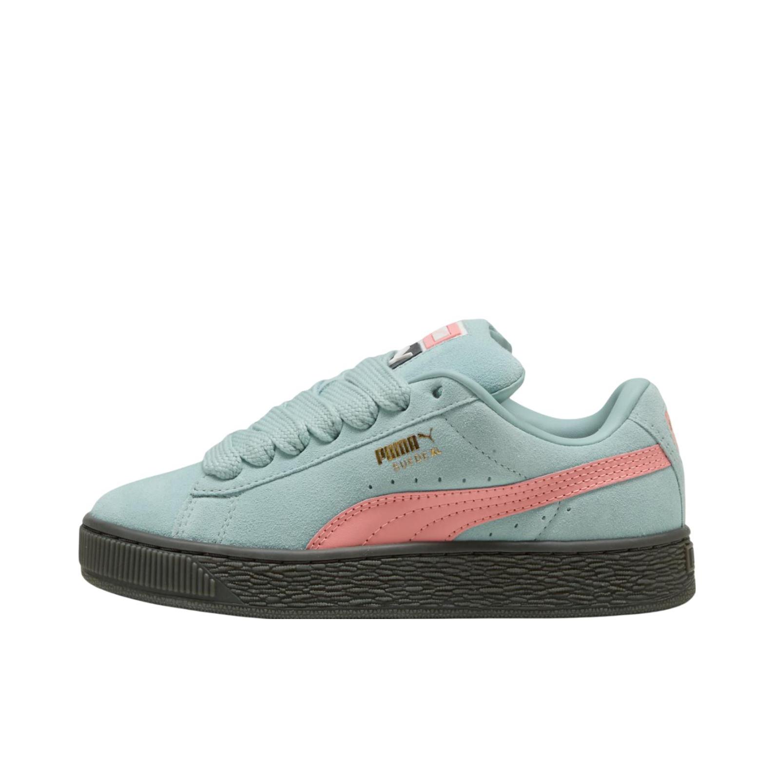 推荐商品：Puma/彪马 Suede XL 面包鞋 板鞋 薄底舒适百搭轻便耐磨复古 大童/薄荷绿/粉色 