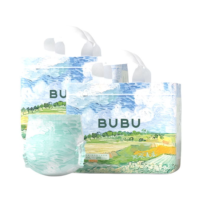 推荐商品：BUBU 风吹麦浪拉拉裤XXL码 尿不湿透气风感