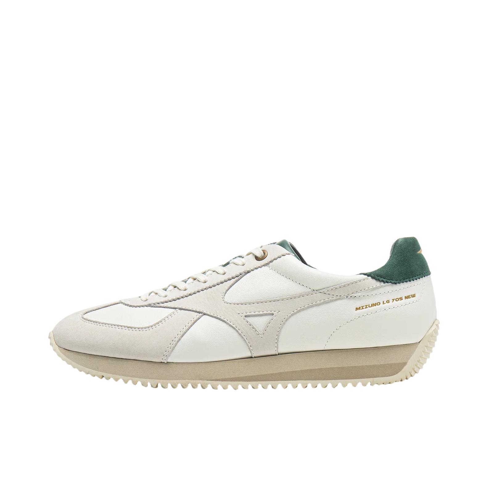 推荐商品：Mizuno/美津浓 LG 70s 运动休闲鞋 百搭减震增高舒适 本白色/米色/白色/深绿色