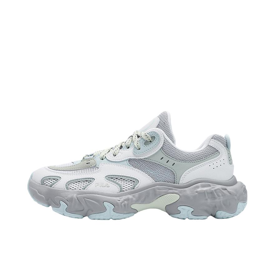 推荐商品：FILA/斐乐 TORNADO 飓风鞋 老爹鞋 复古防滑舒适透气百搭 女款/明亮白/藕灰色