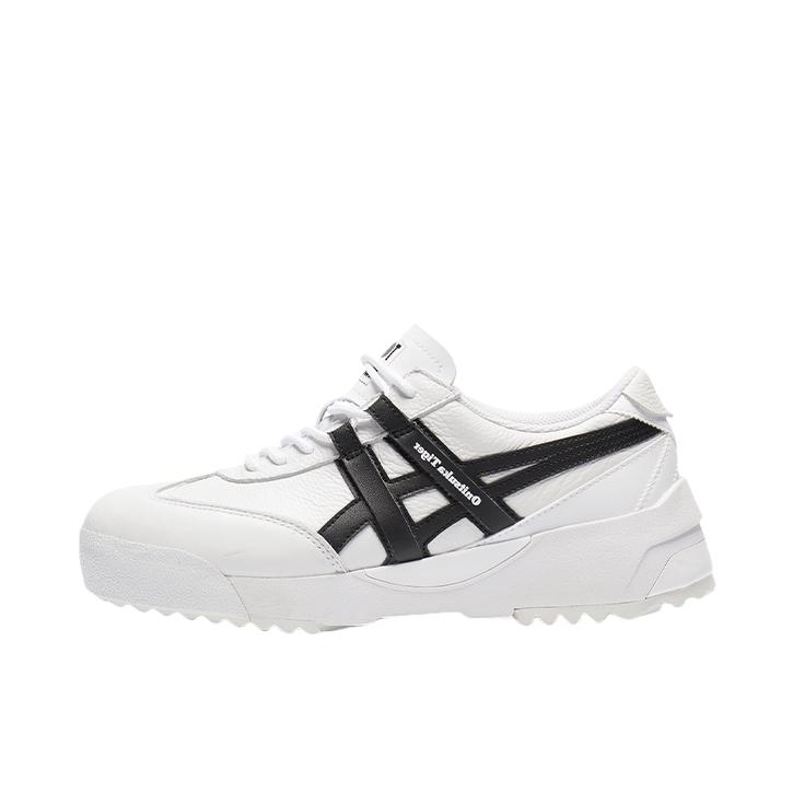 推荐商品：Onitsuka Tiger Delegation EX 简约时尚 舒适 防滑耐磨 轻便透气 复古 厚底鞋 运动休闲鞋 白色/黑色
