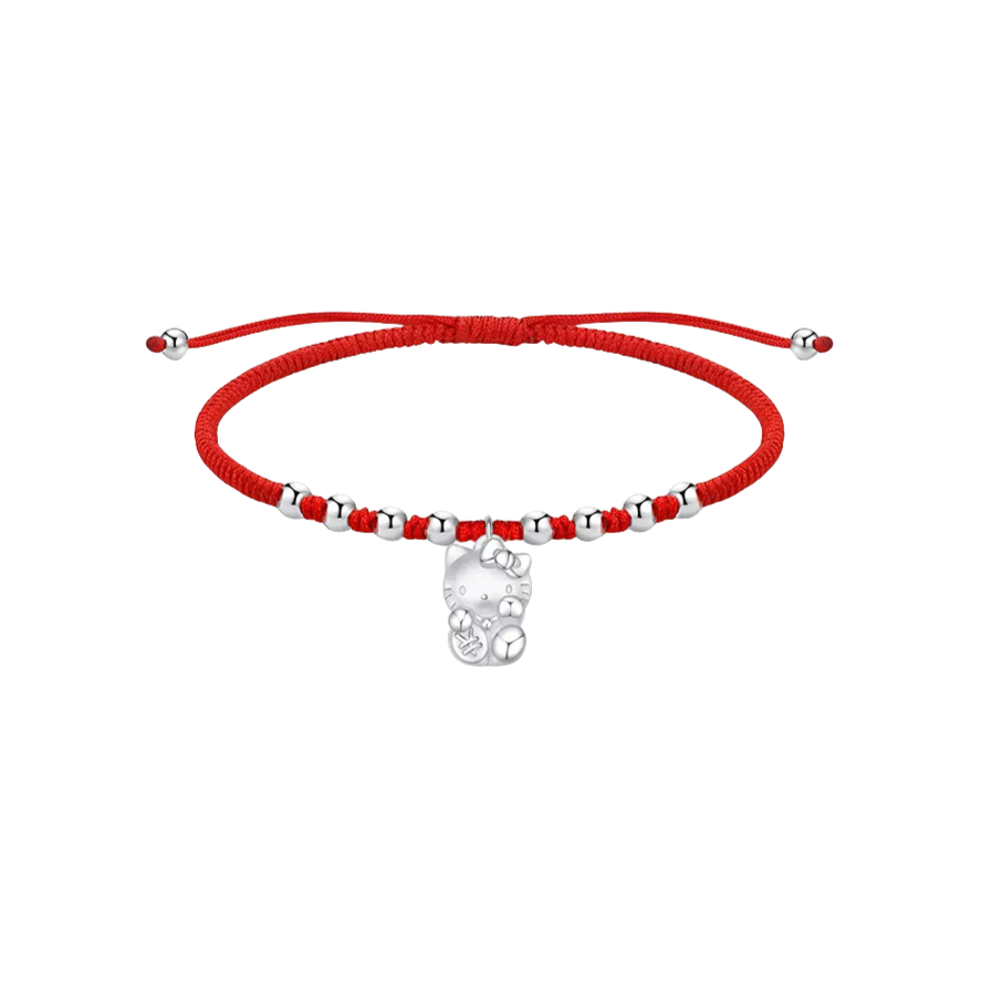 推荐商品：潮色绘 凯蒂猫S925银脚链 6006