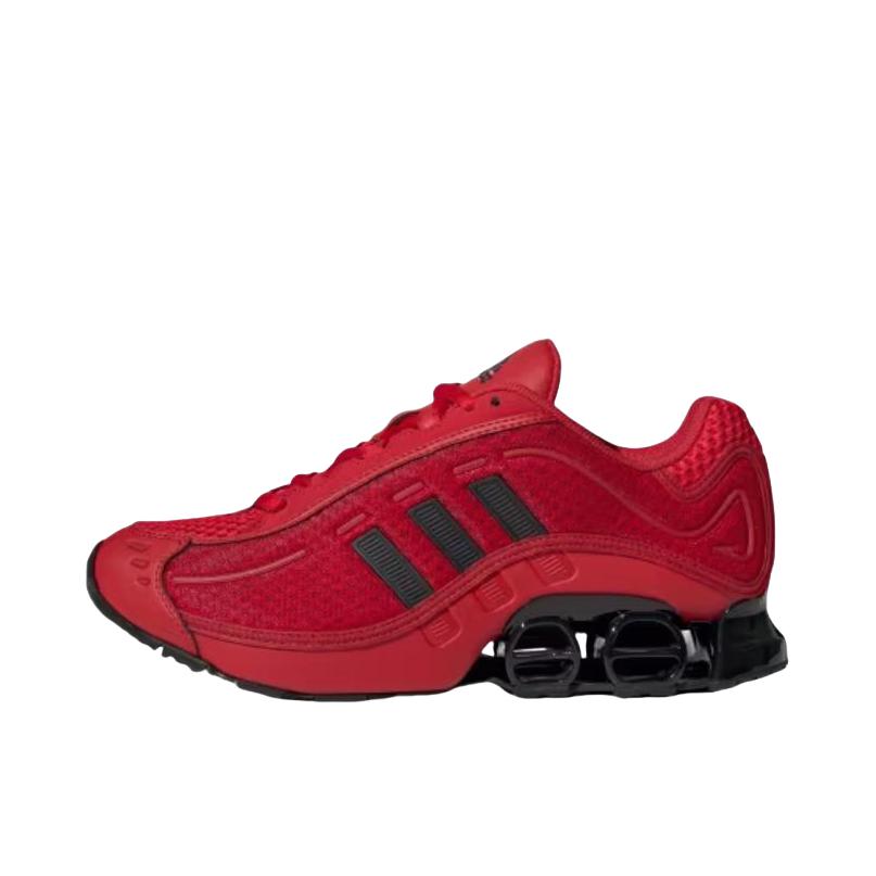 推荐商品：adidas Originals MEGARIDE O1 经典 低帮 冬季 系带 跑鞋 红色/黑色