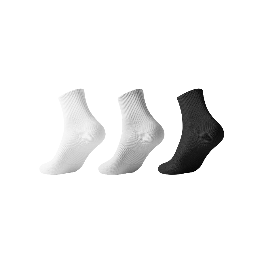 推荐商品：拾袜记 防滑运动纯棉纱线中筒袜 N1313