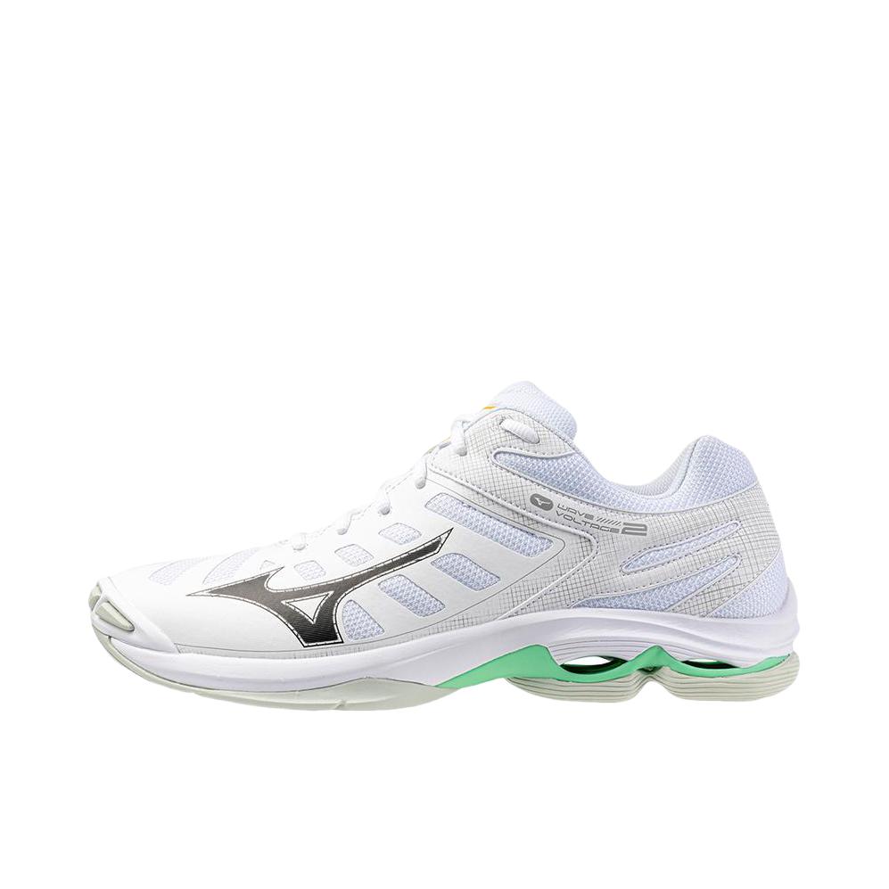 推荐商品：Mizuno/美津浓 WAVE VOLTAGE 2 排球鞋 轻量 缓震 防滑 透气 室内外 白色 