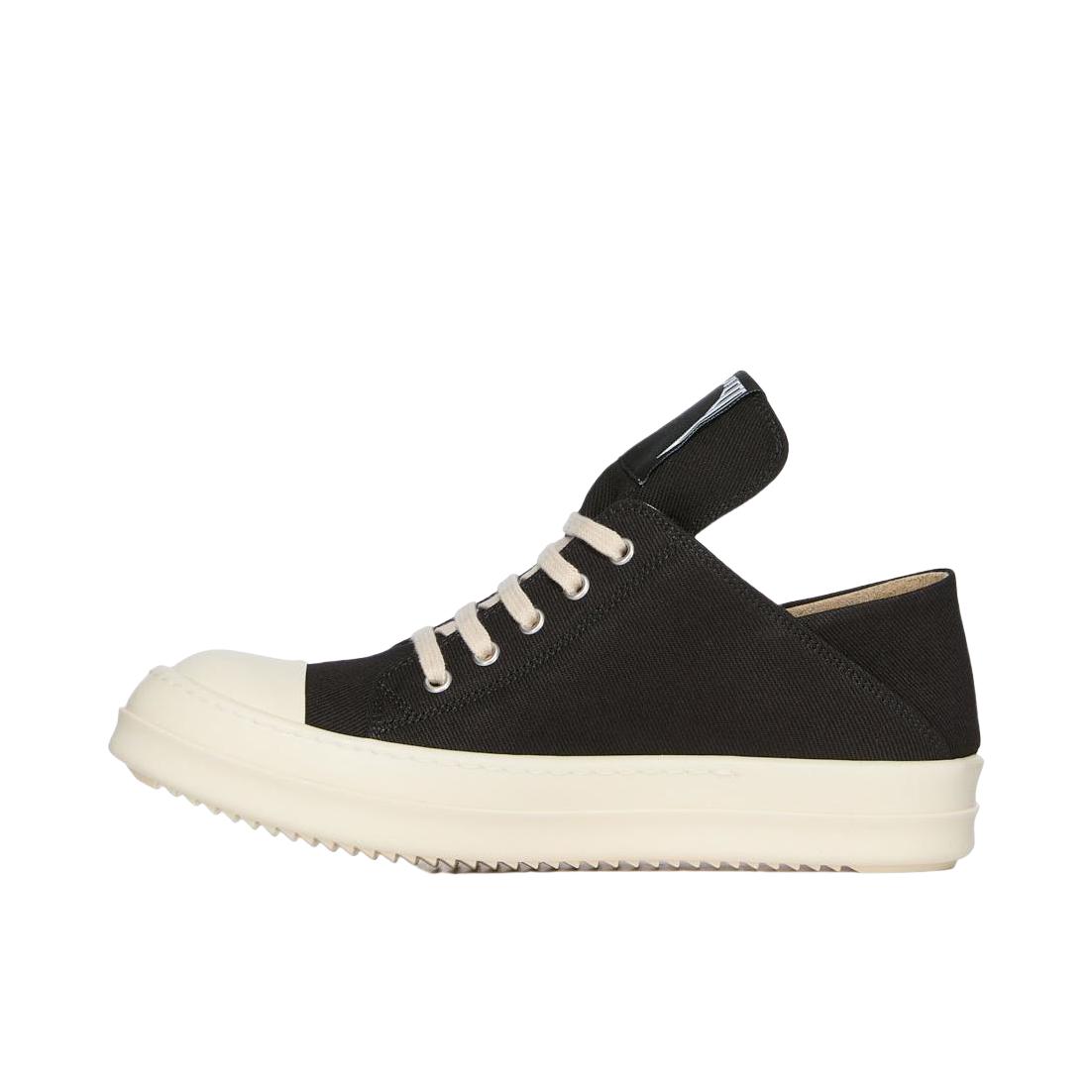 推荐商品：Rick Owens DRKSHDW 运动休闲鞋 时尚百搭防滑耐磨舒适轻便牛皮圆头帆布厚底 深黑色/白色