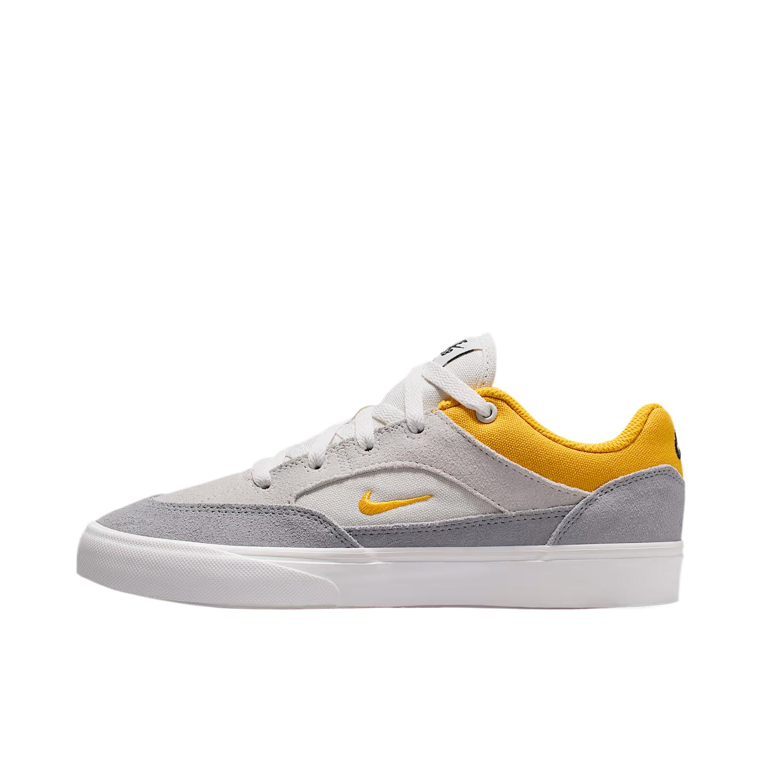 推荐商品：Nike SB Malor 滑板鞋 板鞋 薄底复古防滑耐磨缓震轻便 浅银灰/狼灰/山峰白/大学金
