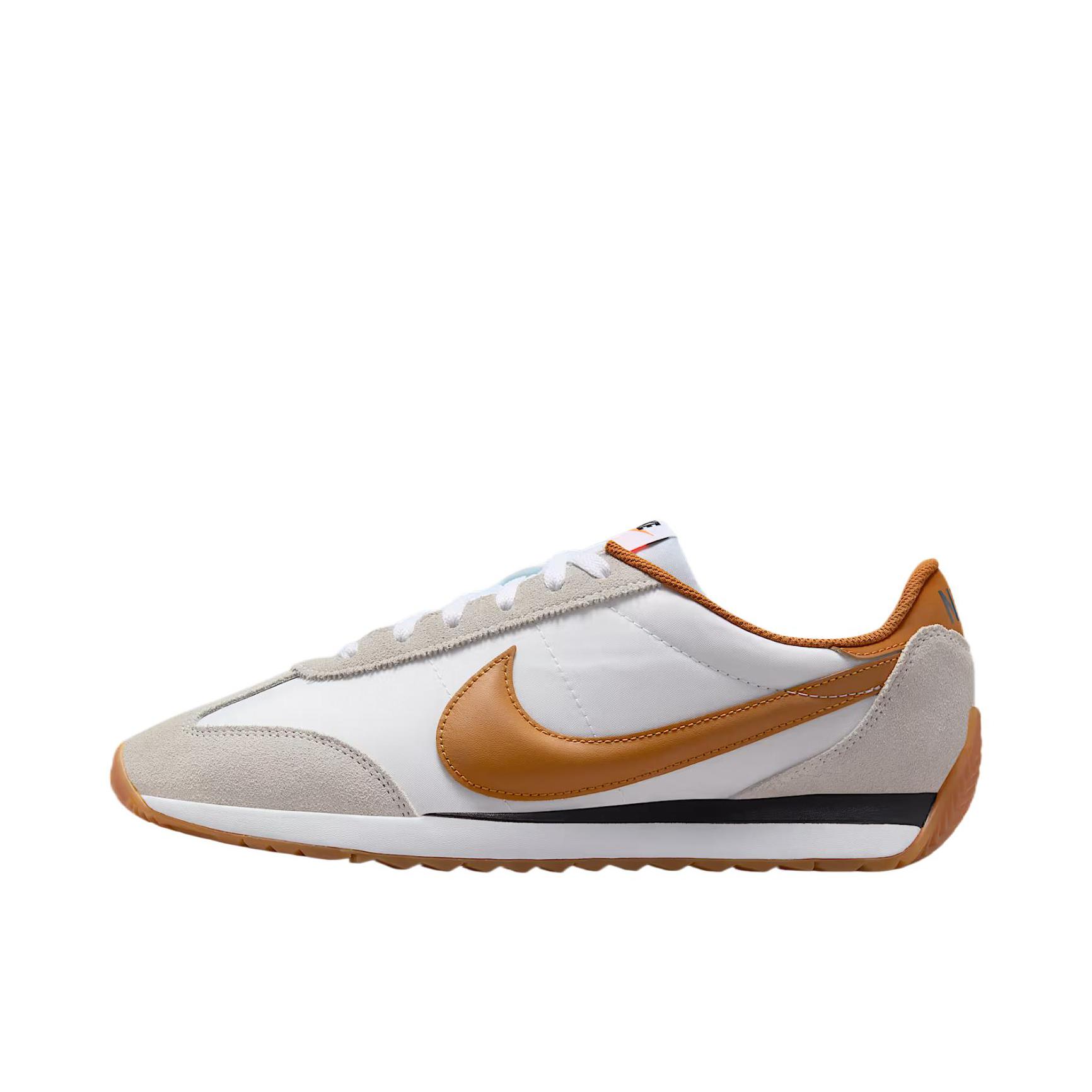 推荐商品：Nike Pacific 复古 减震 薄底鞋 圆头 训练鞋 白色/尘光子色/黑色/沙漠黄褐