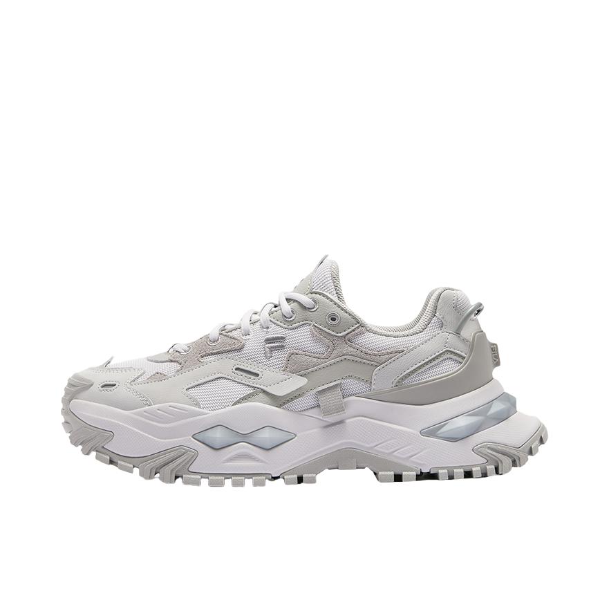 推荐商品：FILA/斐乐 Bianco 硬糖 厚底 防滑耐磨 减震透气 增高鞋 老爹鞋 鸽子灰/雨雾灰