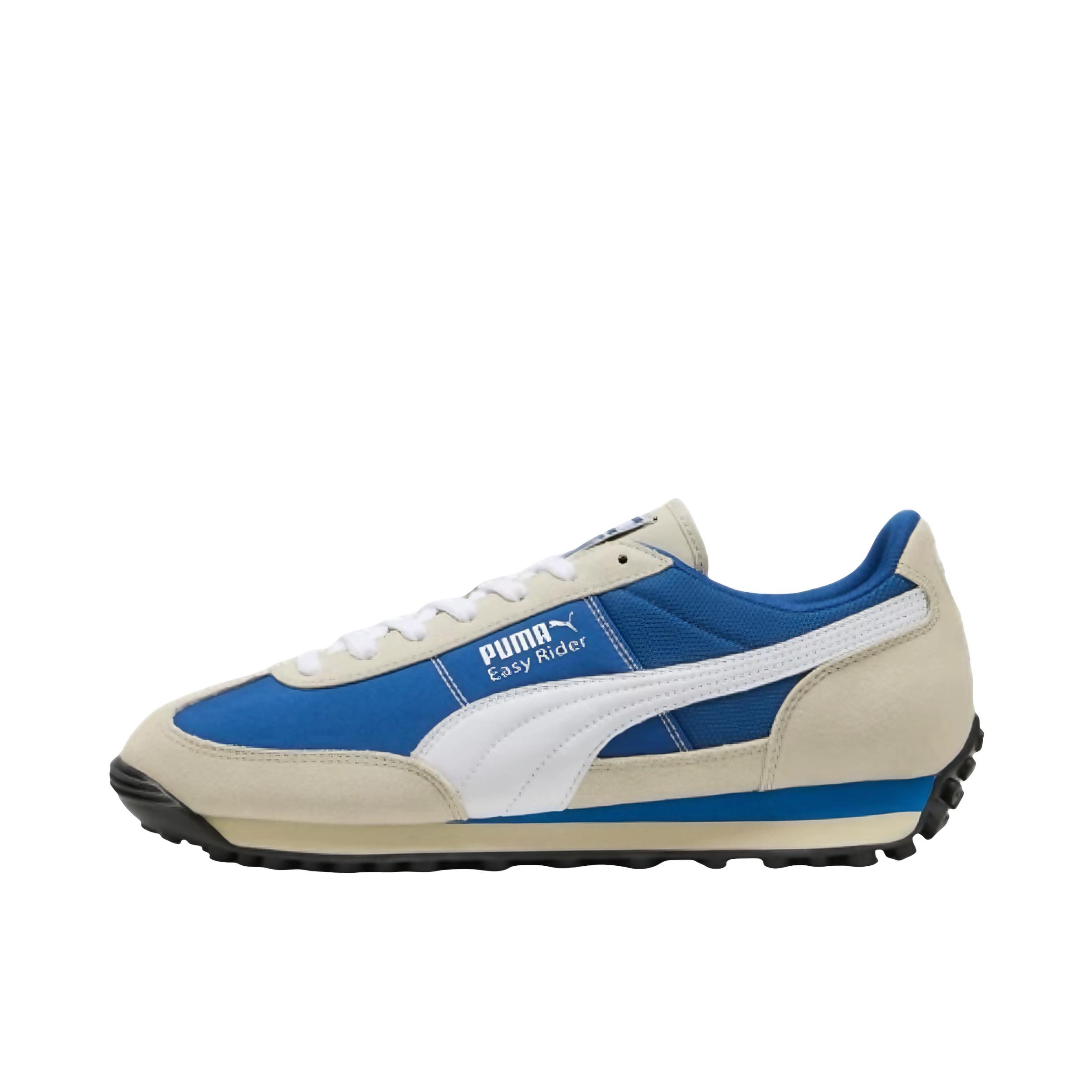 推荐商品：Puma/彪马 Easy Rider Thrive Triumph 运动休闲鞋 复古拼接系带低帮 皇家蓝/白色
