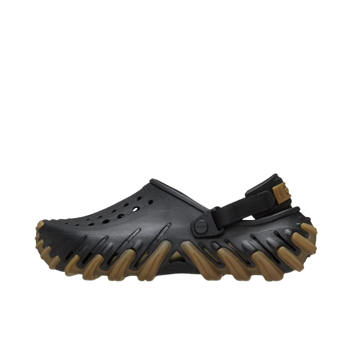 推荐商品：Crocs/卡骆驰 Echo Clog 波波 防滑包头 轻便舒适 一脚蹬 圆头 沙滩运动 涉水 缓震 洞洞鞋 凉鞋 黑色/棕色