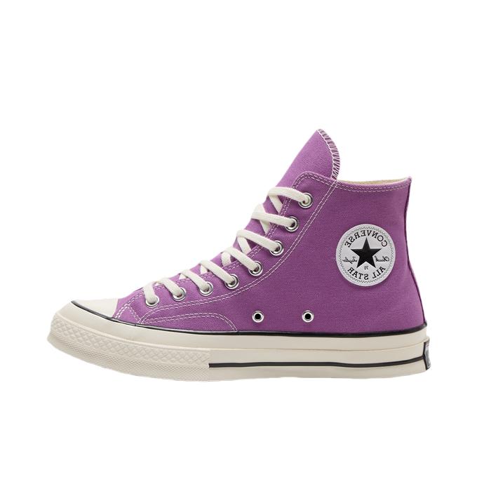 推荐商品：Converse/匡威 1970s 帆布鞋 圆头防滑经典复古轻便时尚拼接百搭 高帮/葡萄紫