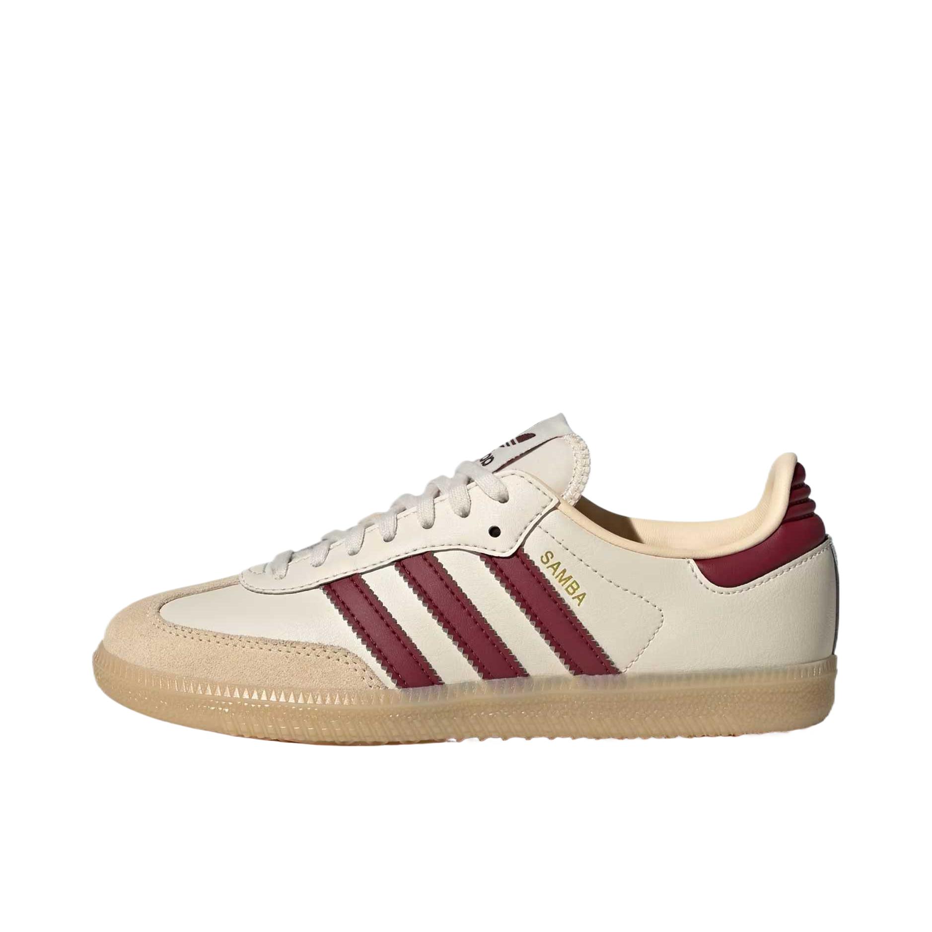 推荐商品：adidas Originals Samba OG T头鞋 板鞋 经典复古舒适百搭耐磨合成革圆头薄底贴合 大童/幻彩白色 